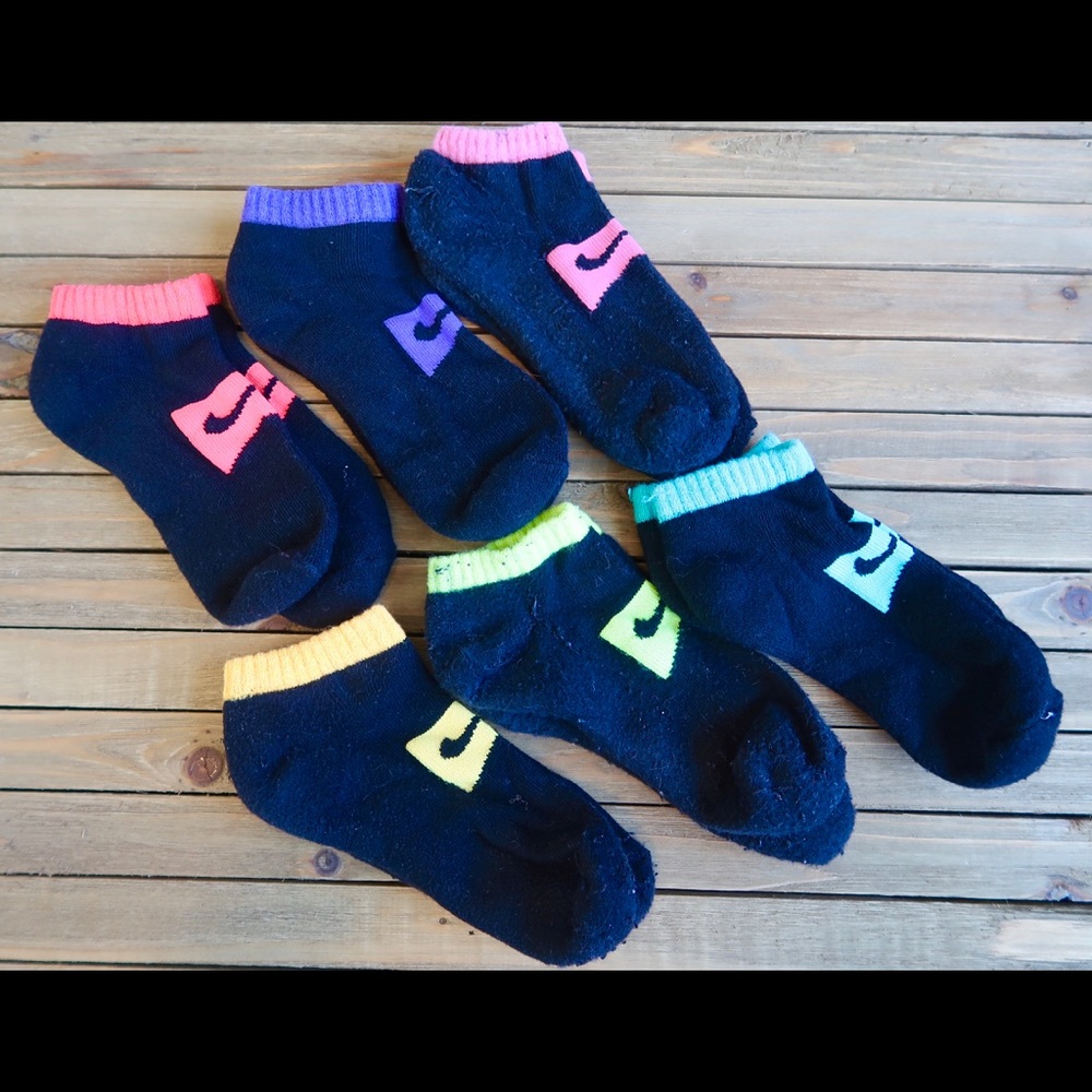 Kids Nike Black Ankle Socks